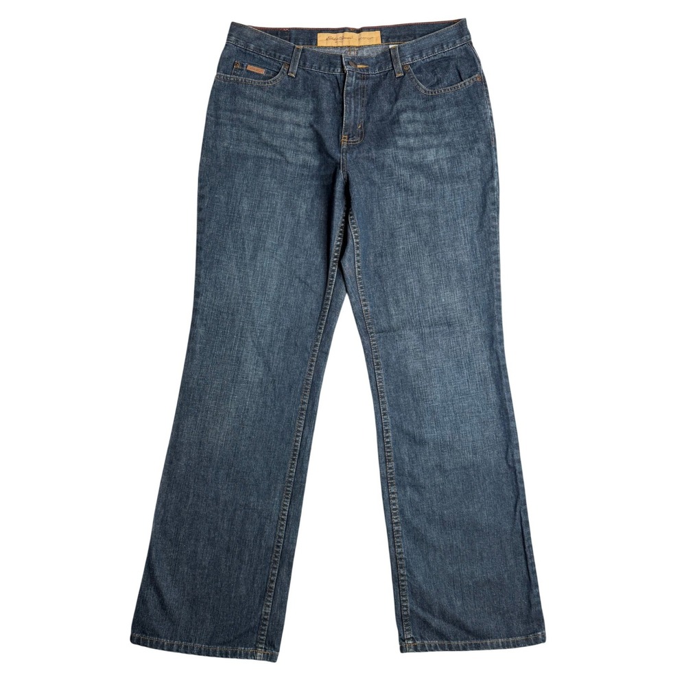 Eddie Bauer Bootcut Classic Dark Wash Denim Jeans Women 12